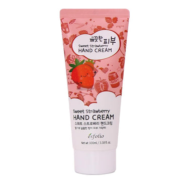 Esfolio crema de manos fresa dulce: aroma suave y hidratación profunda para manos secas