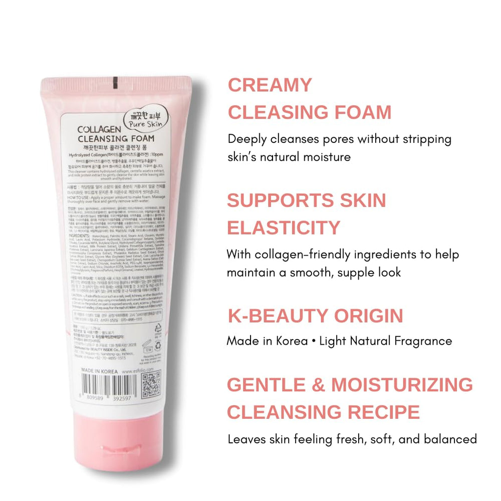 Esfolio espuma facial apta para pieles mixtas y sensibles