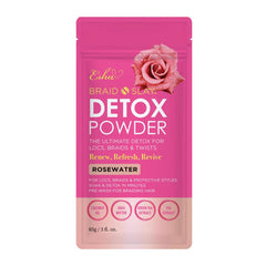 Esha Braid N Slay Detox Polvo, vertido en botella para limpieza suave del cuero cabelludo