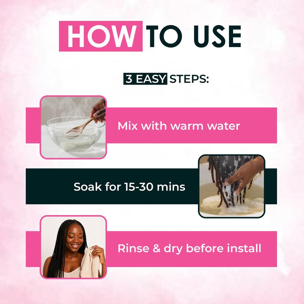 Esha Braid N Slay ingredientes naturales coco karité higo y té verde.