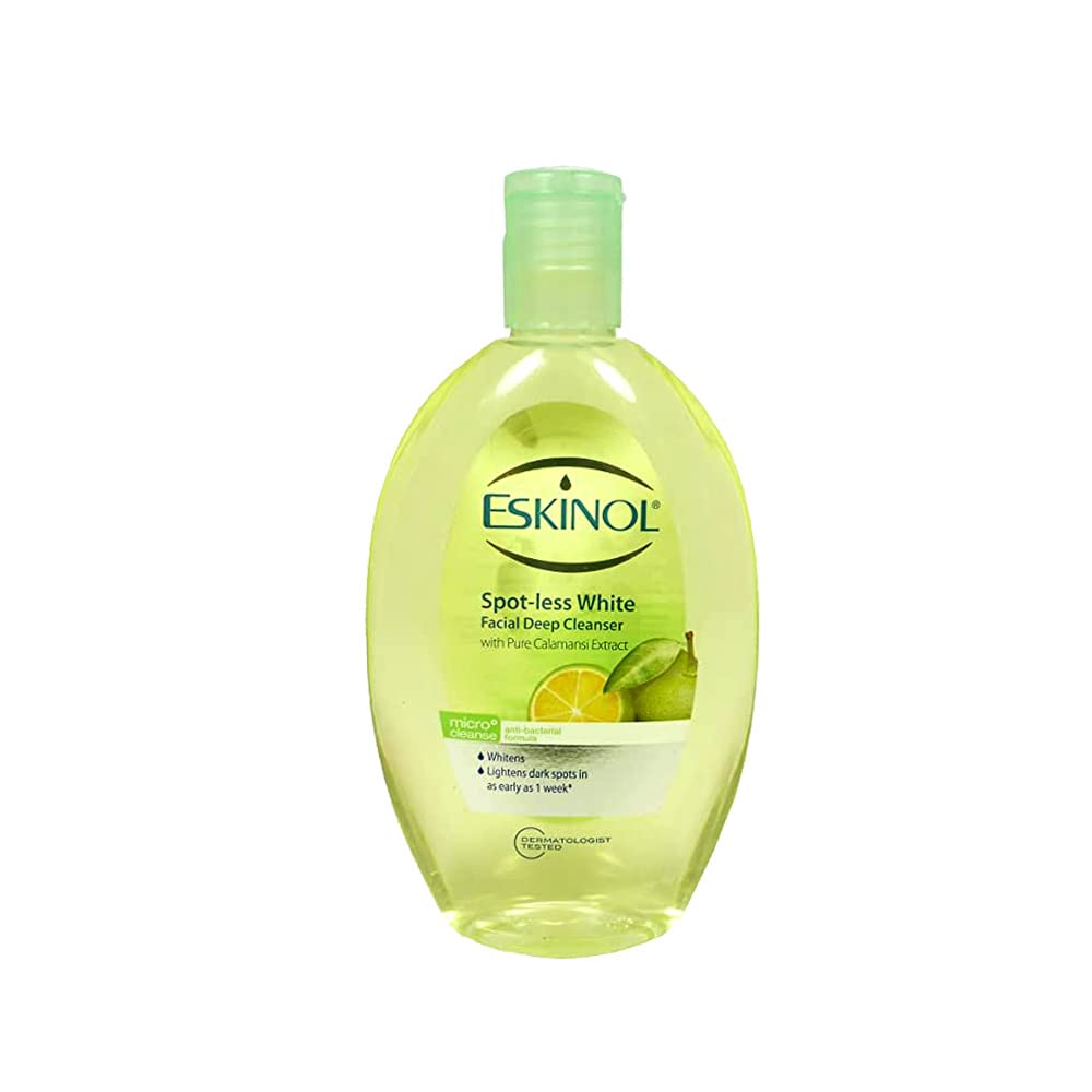 Eskinol Naturales Calamansi botella de 225 ml, limpieza facial suave para uso diario.