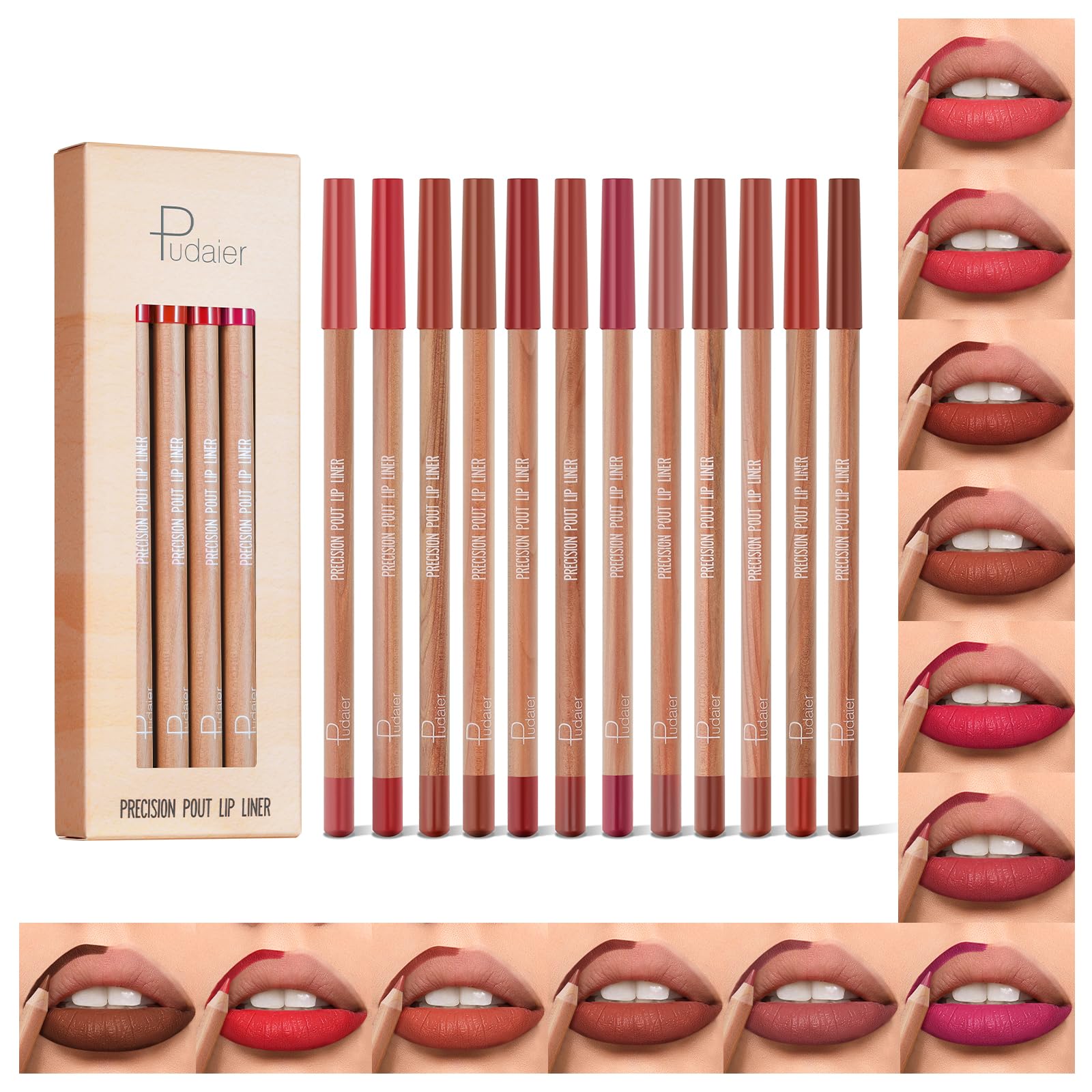 Espoce delineador labial tono nogal natural para definición precisa