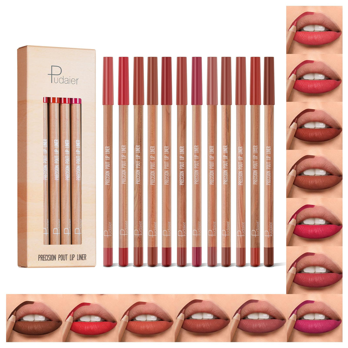 Espoce delineador labial tono nogal natural para definición precisa