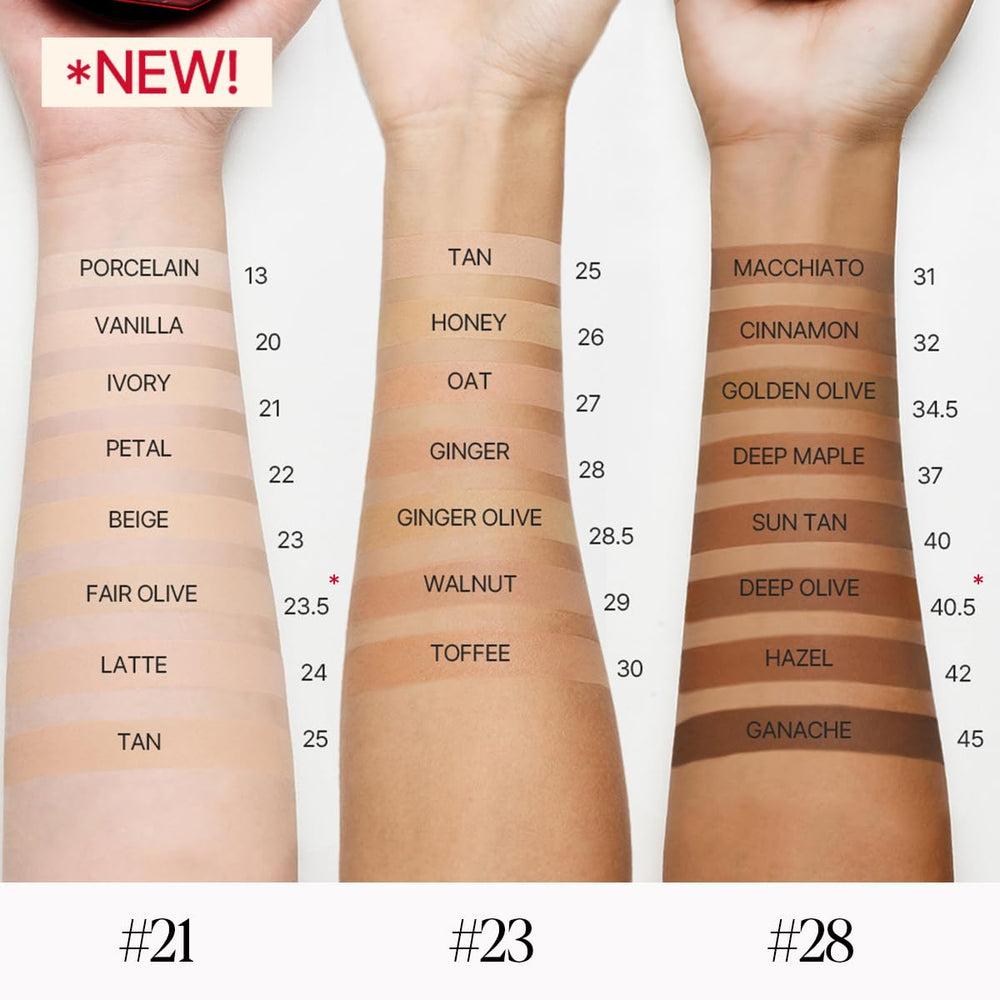 Ingredientes veganos en Espoir Be Velvet Cushion Foundation, libre de crueldad.