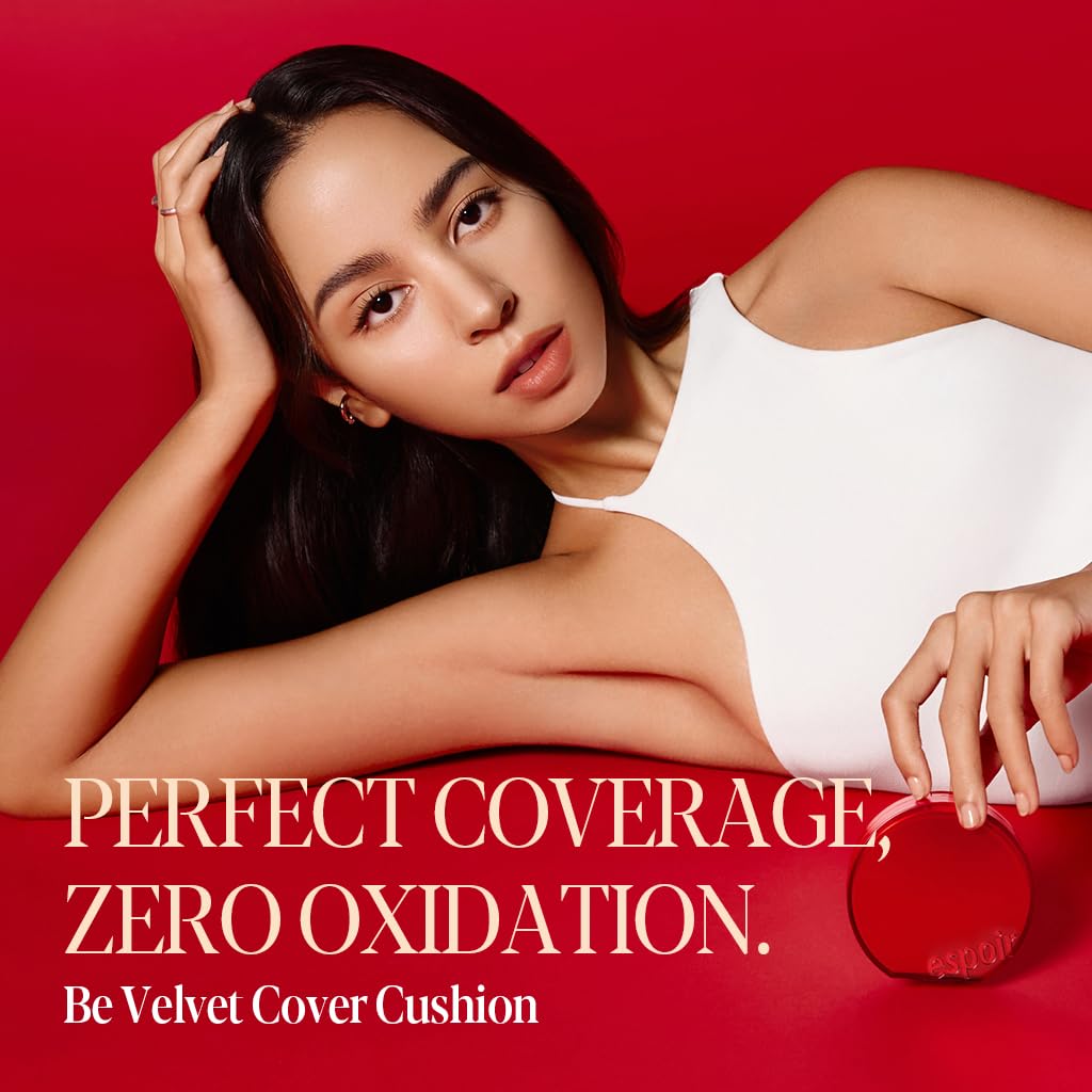Uso diario de Espoir Be Velvet Cushion Foundation para retoques rápidos.