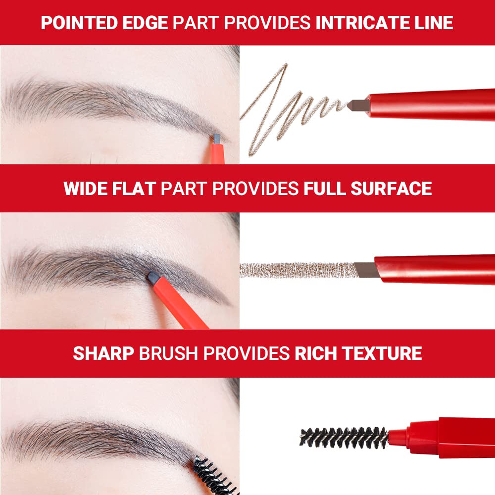 Espoir lapiz cejas balance punta-intricada logra líneas finas y detalles.