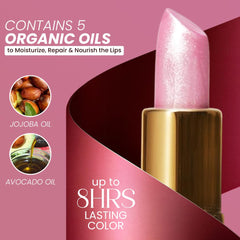 Labial Essence Of Argan textura cremosa para una aplicación suave.