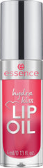 essence Hydra Kiss Lip Oil hidratación profunda con aceites nutritivos para labios.