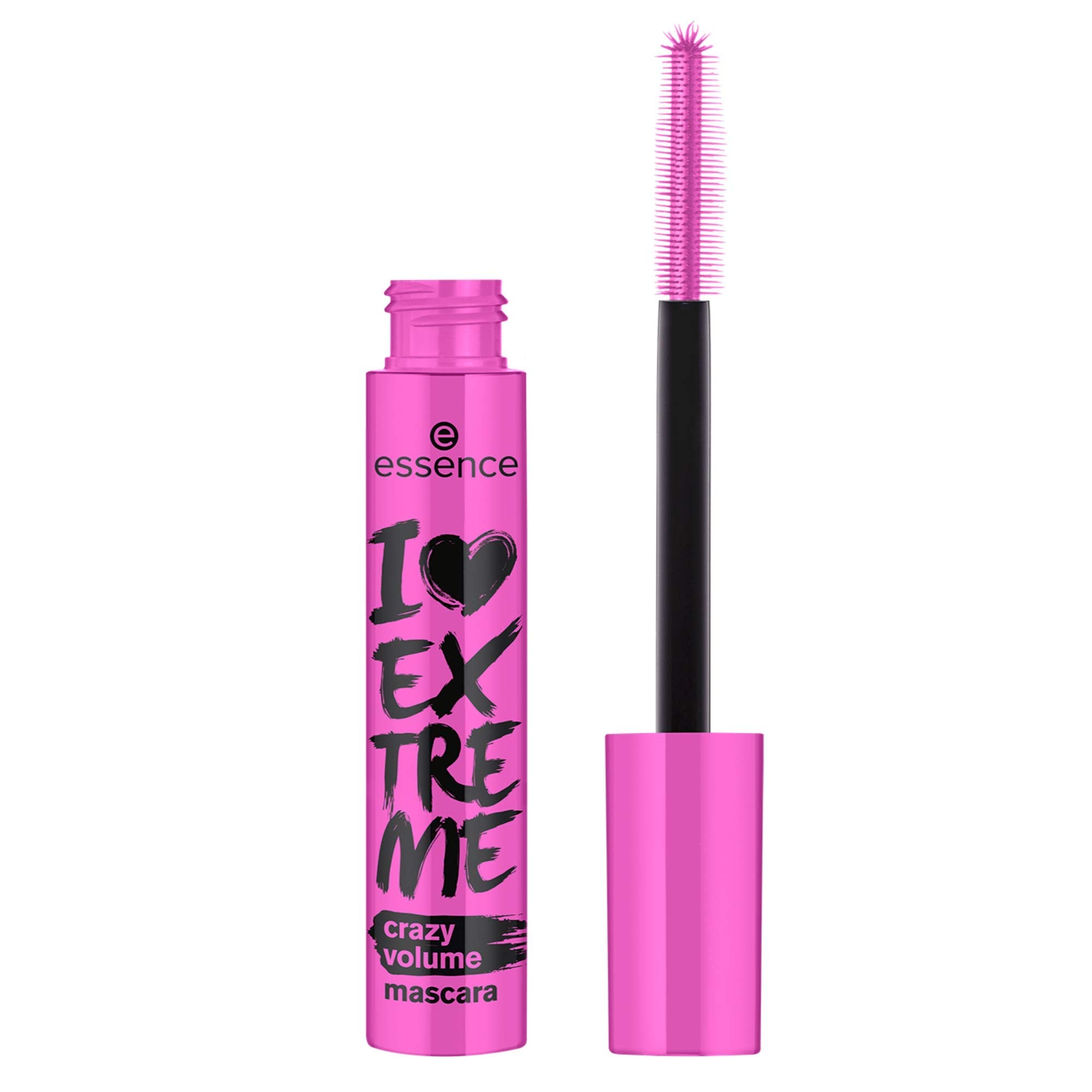 Aplicador de essence I Love Extreme Crazy Volume Mascara para una aplicación precisa.