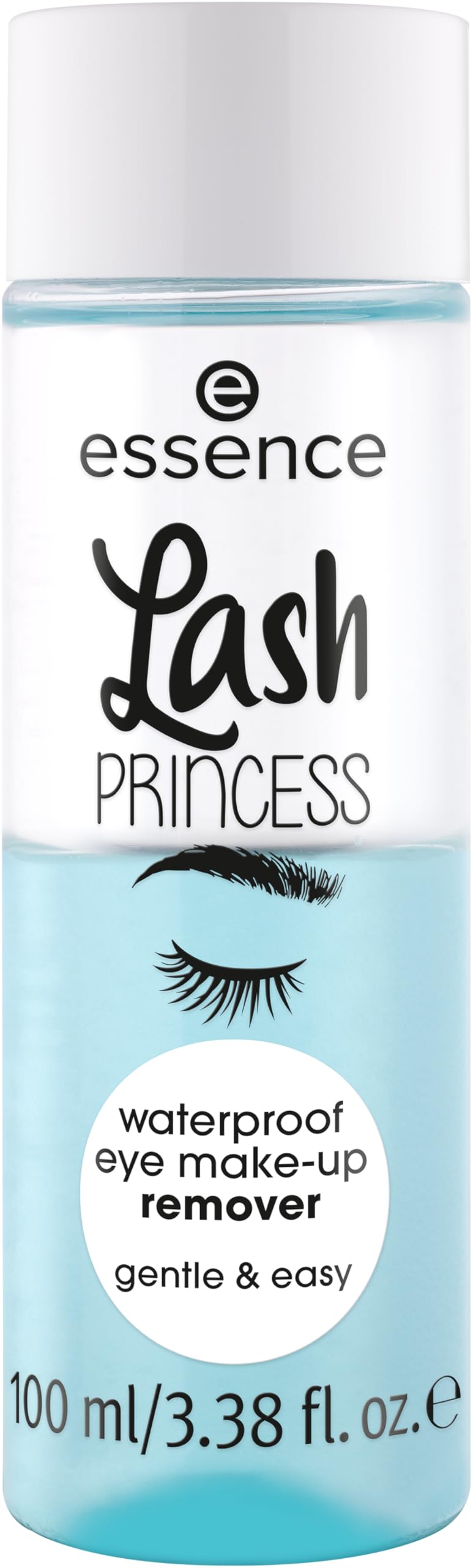 Desmaquillante de ojos Lash Princess impermeable de essence, elimina maquillaje resistente con suavidad.
