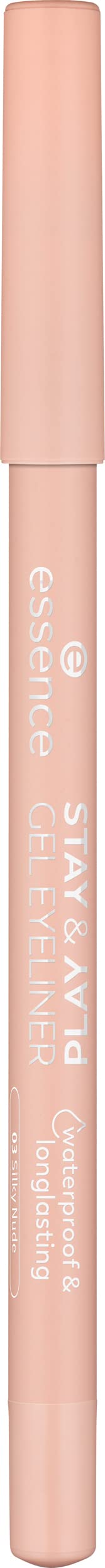 essence Stay & Play Gel Eyeliner aplicación suave para trazos uniformes