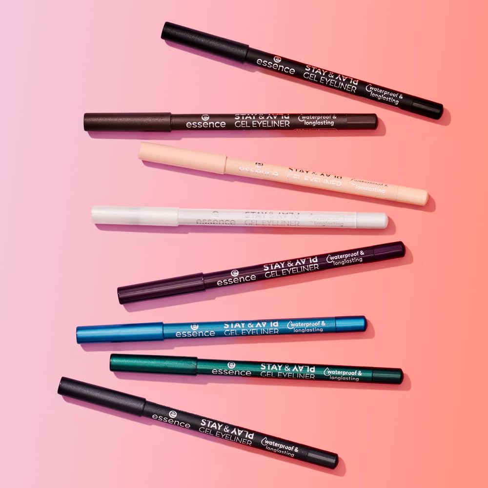 essence Stay & Play Gel Eyeliner: fabricación en Francia para calidad reconocida.