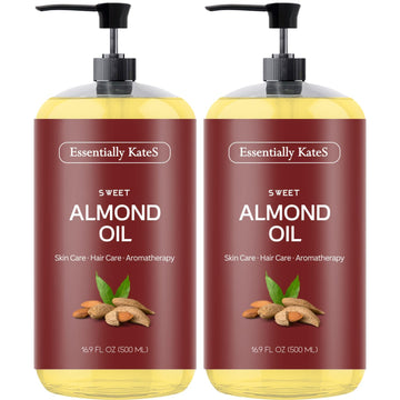 Essentially KateS Aceite de Almendra Dulce, botella vertido, hidratación suave para la piel.