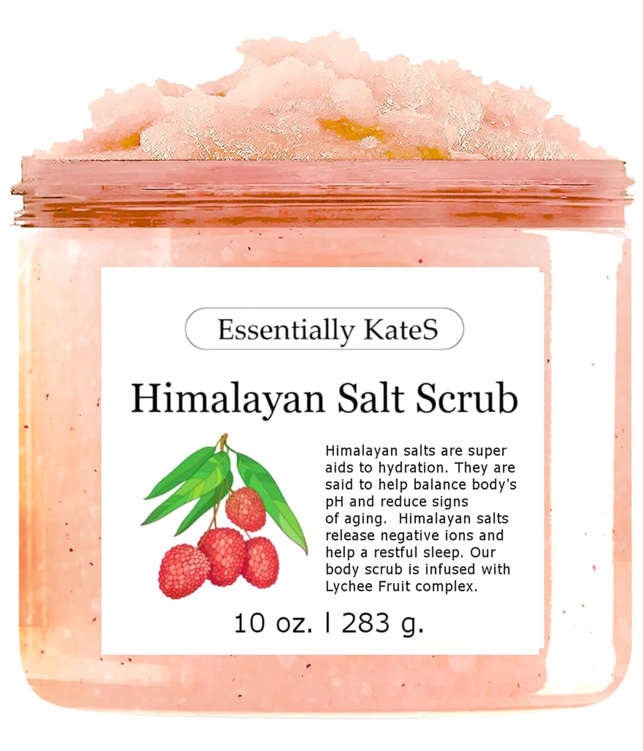 Regalo perfecto: exfoliante de sal del Himalaya de Essentially KateS para cuidado en casa.