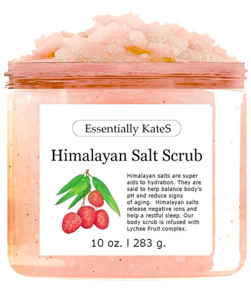 Regalo perfecto: exfoliante de sal del Himalaya de Essentially KateS para cuidado en casa.