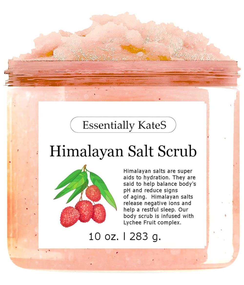 Regalo perfecto: exfoliante de sal del Himalaya de Essentially KateS para cuidado en casa.