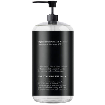 Essentially KateS fractionated coconut oil 500 ml packaging for multipurpose use