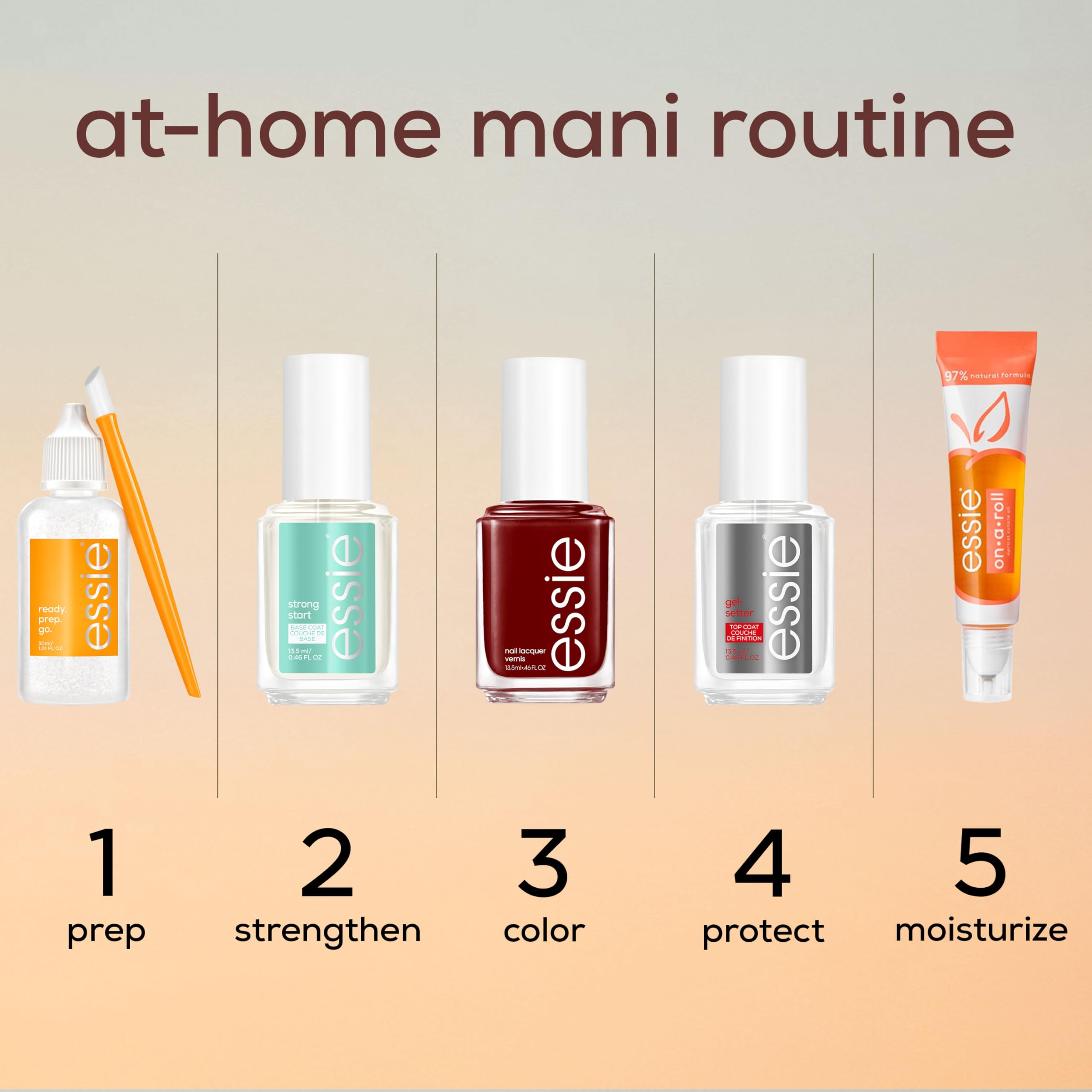 Base de essie para una adherencia estable.