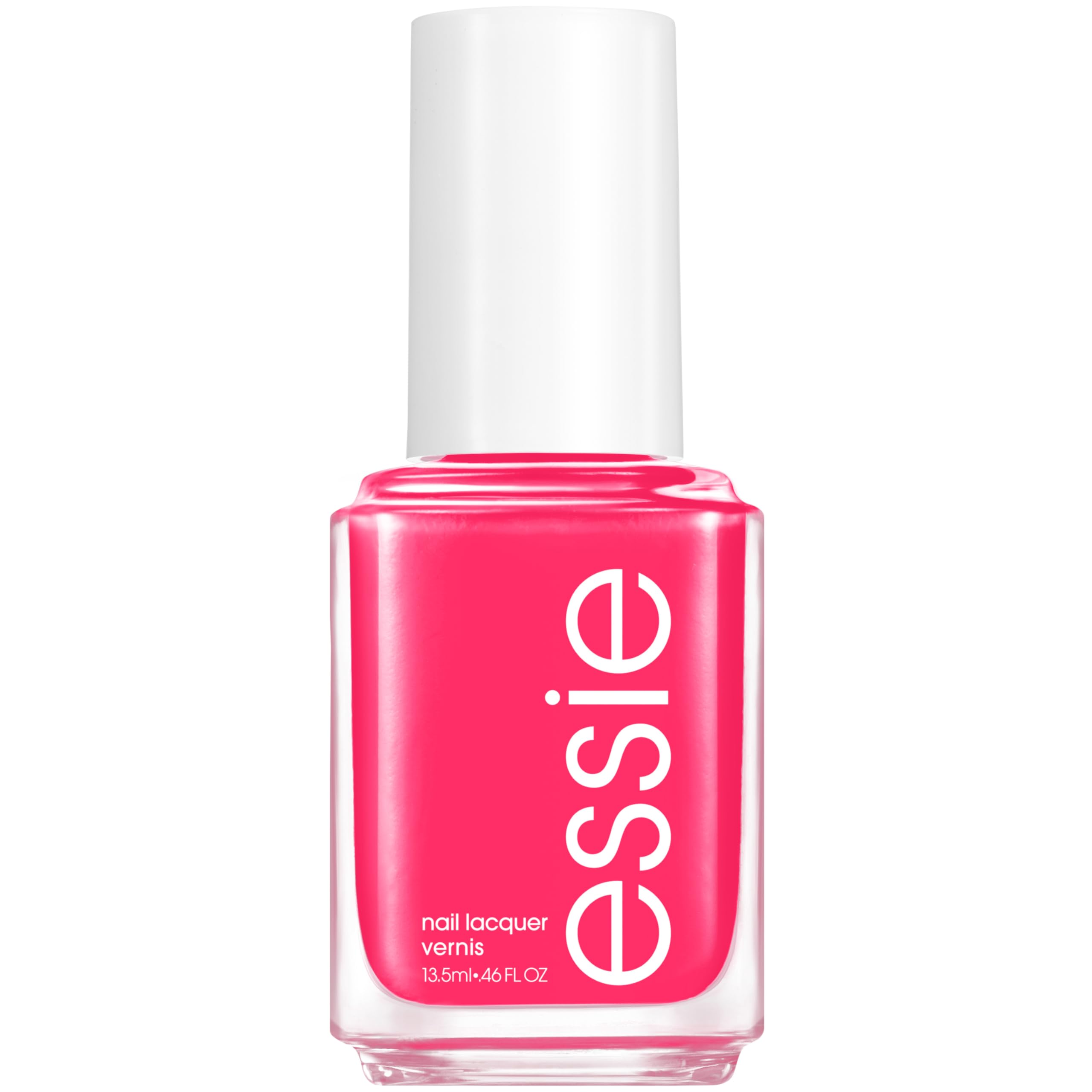essie: botella de laca rosa cremosa para un acabado uniforme.
