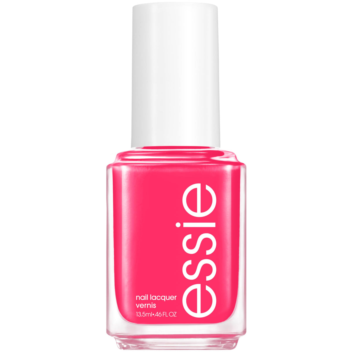 essie: botella de laca rosa cremosa para un acabado uniforme.