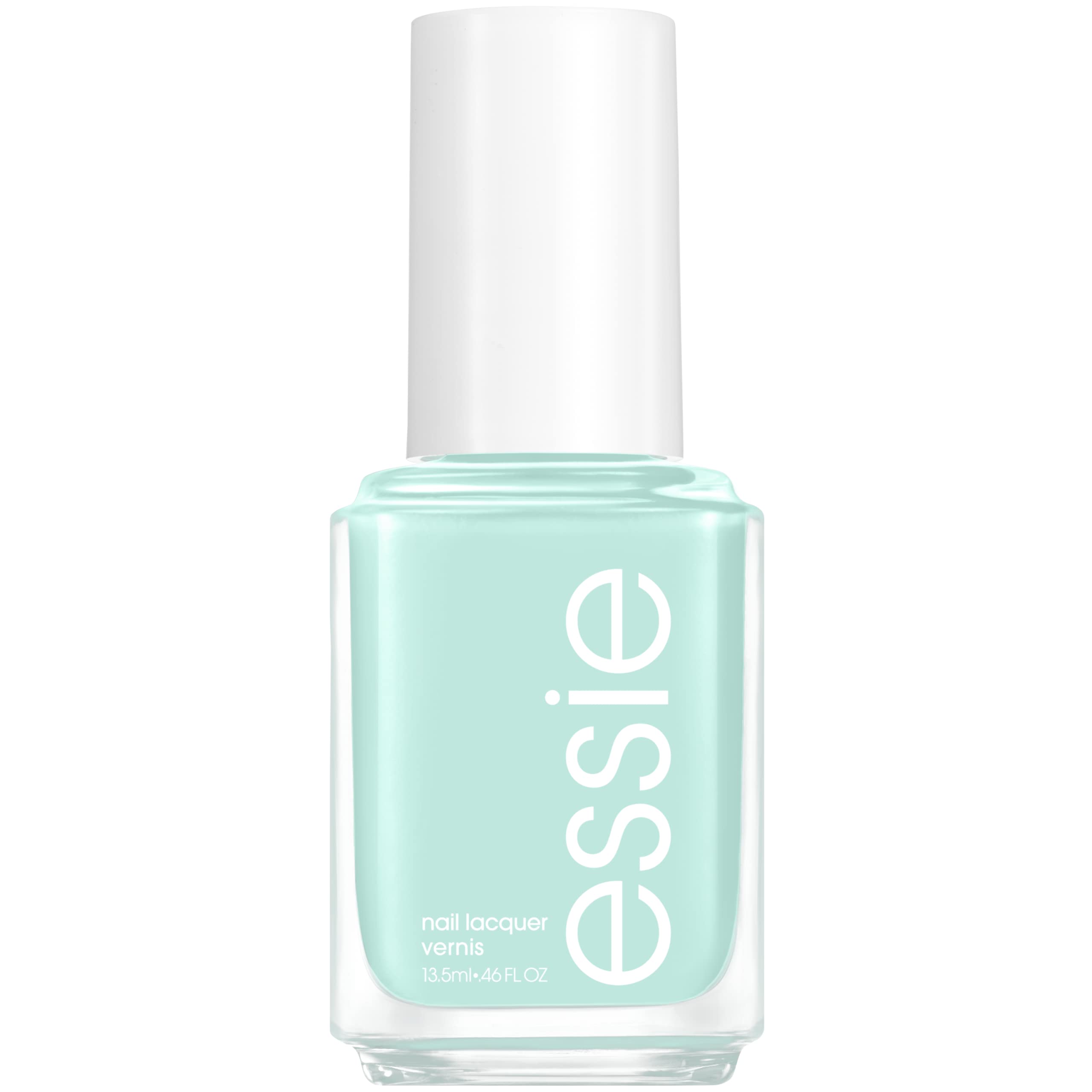 essie Mint Candy Apple: botella con tono menta para manicura duradera.