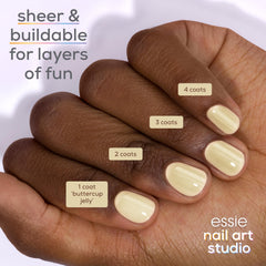 Capas para obtener un efecto lechoso con Buttercup Jelly, diseño personalizable.