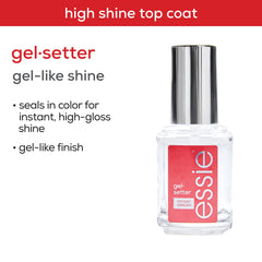 essie capa superior de gel, mayor durabilidad para uñas