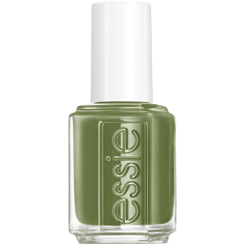 essie Ferris of Them All en tono khaki verde cremoso para cobertura uniforme.