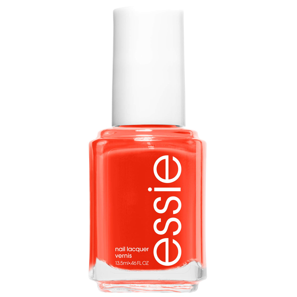 Esmalte essie Geranio en botella brillante para un acabado de alto brillo.