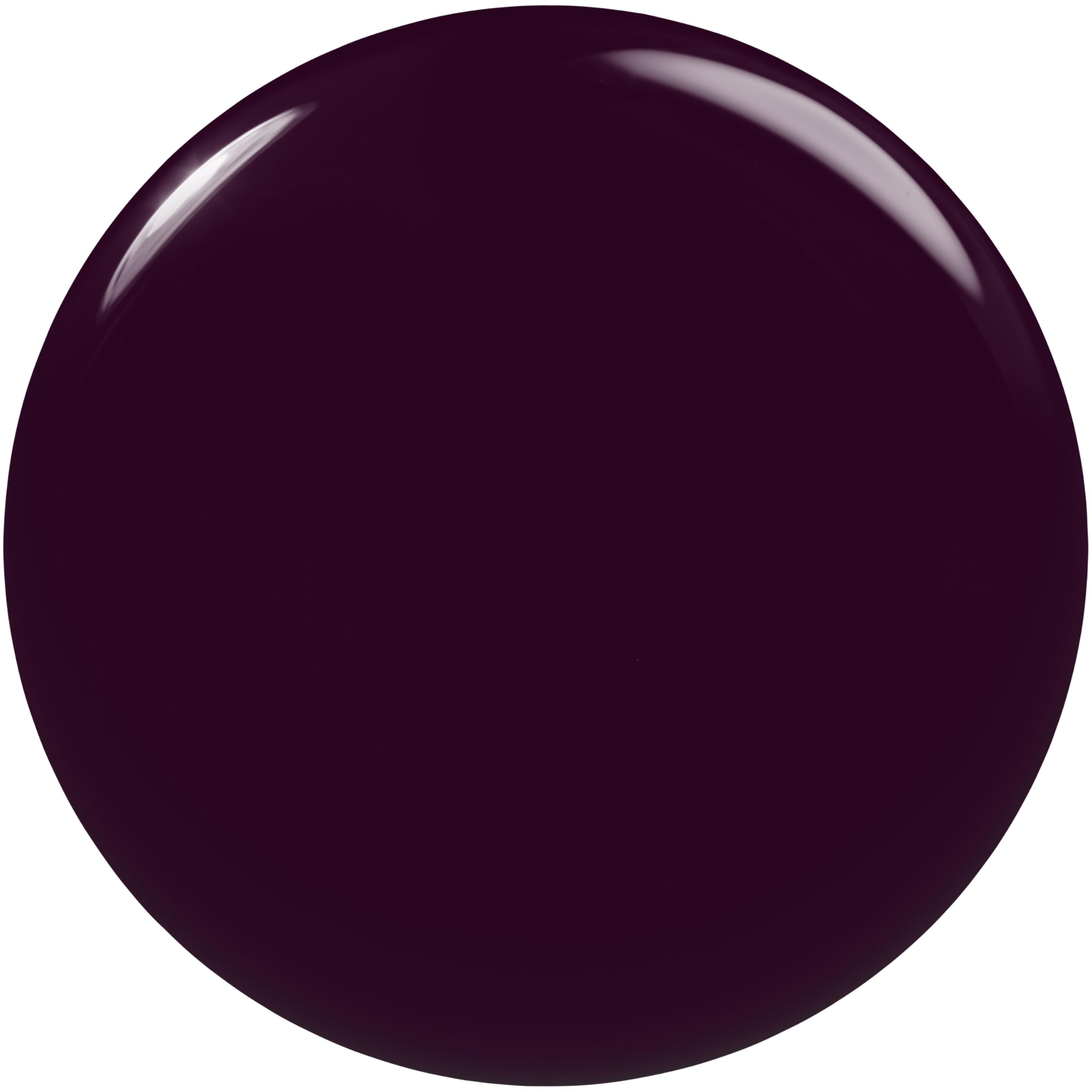 Esmalte morado vegano de essie con acabado brillante que captura luces