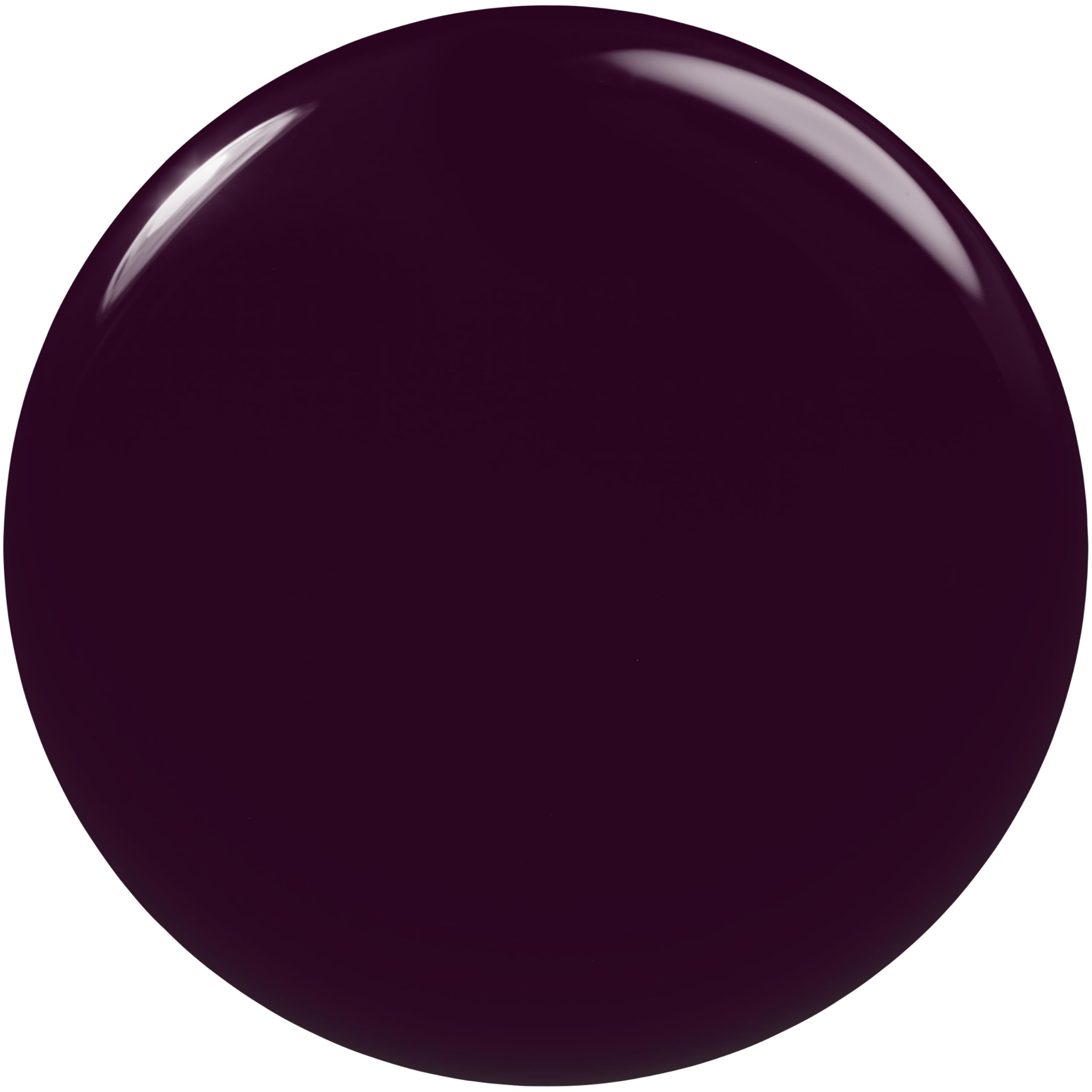 Aplicación precisa con brocha de essie, esmalte morado vegano para un acabado uniforme