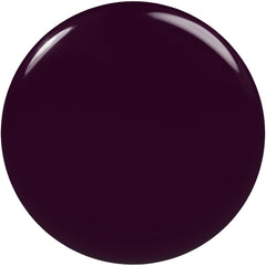 Aplicación precisa con brocha de essie, esmalte morado vegano para un acabado uniforme