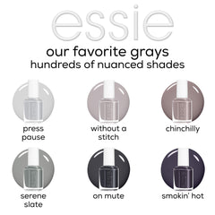 Paleta de tonos essie, clásicos y modernos para cualquier look.