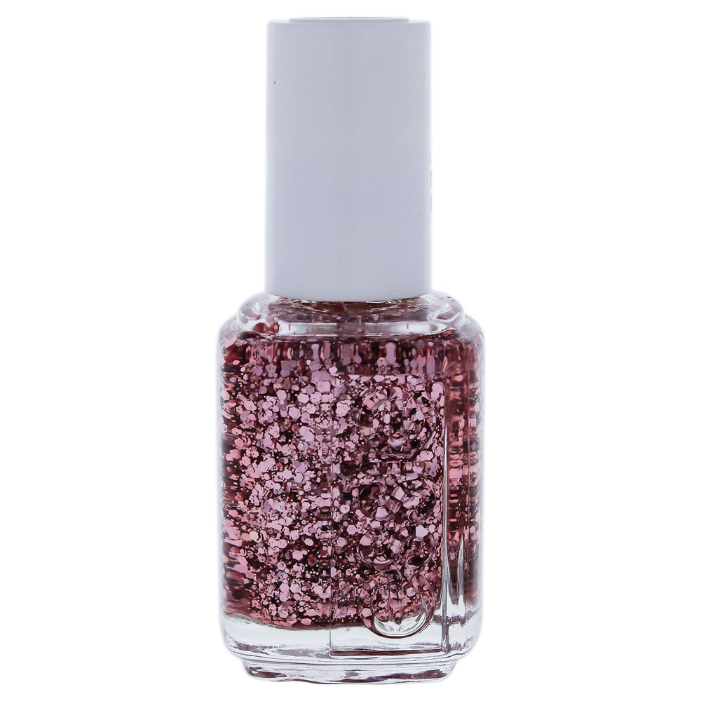Esmalte essie diamante rosado con lentejuelas, acabado deslumbrante para uñas