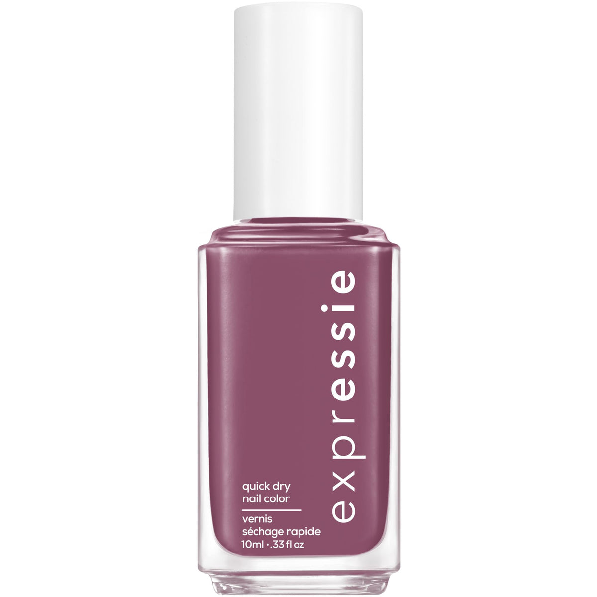 essie expressie, bote de esmalte secado rápido en tono mauve para uñas