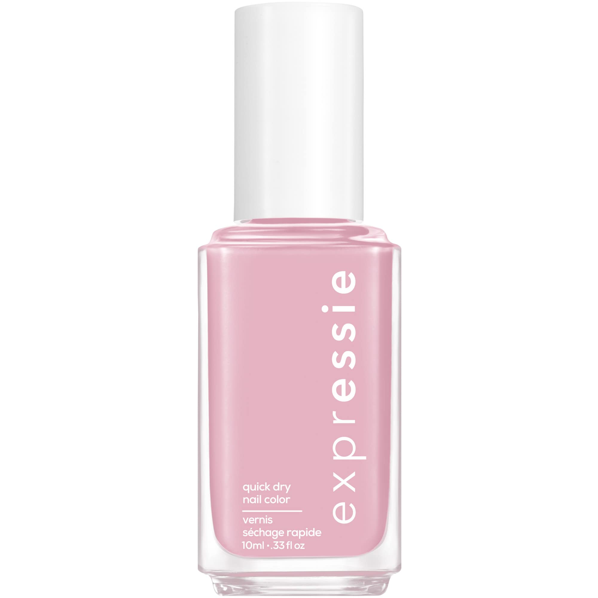 essie Expressie lila crema: acabado cremoso con secado rápido para uñas perfectas en minutos.