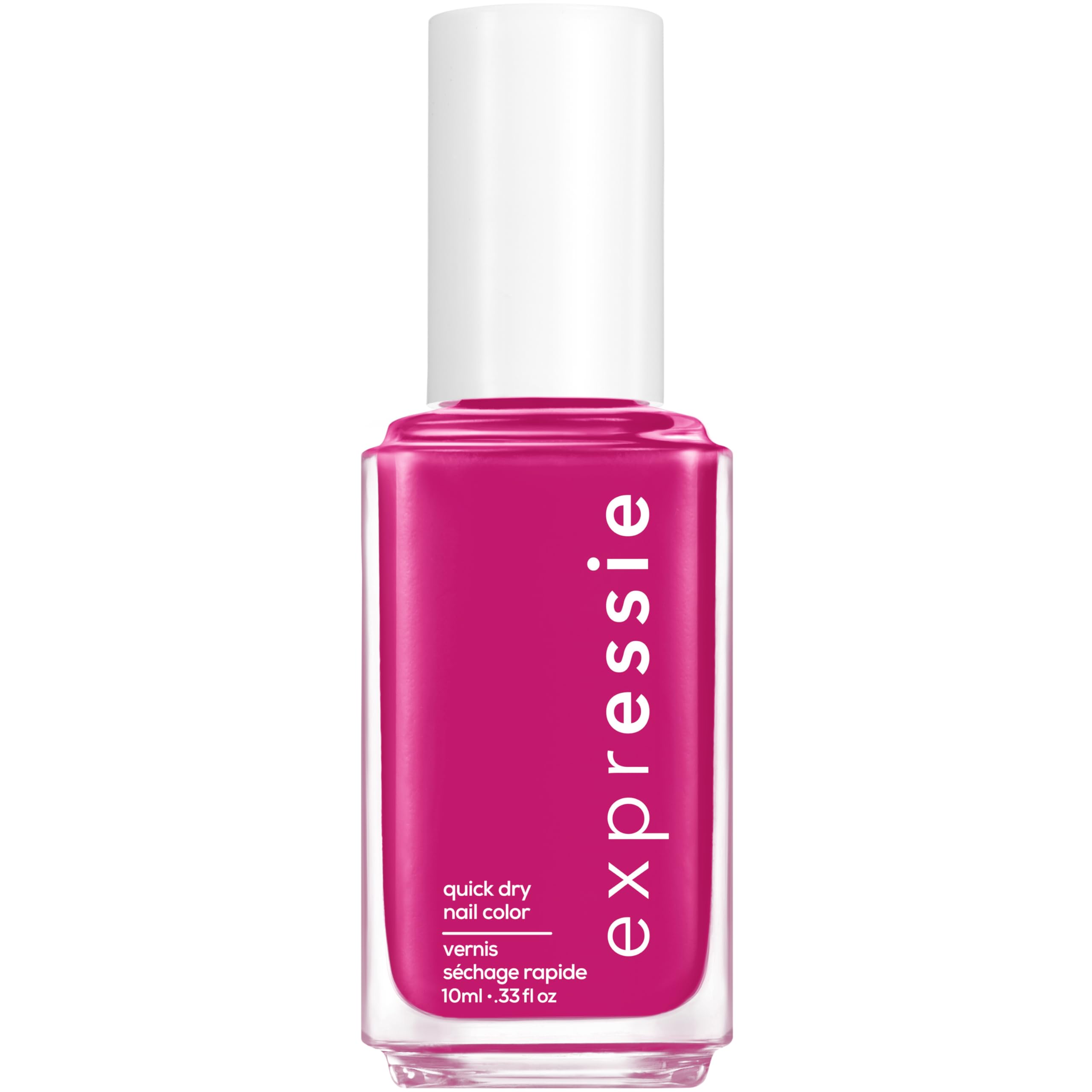 essie expressie powermoves en botella muestra tono rosa orquídea para uñas vibrantes.