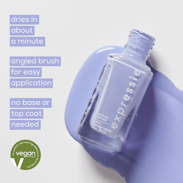 essie Expressie se seca en un minuto sin base ni capa superior.