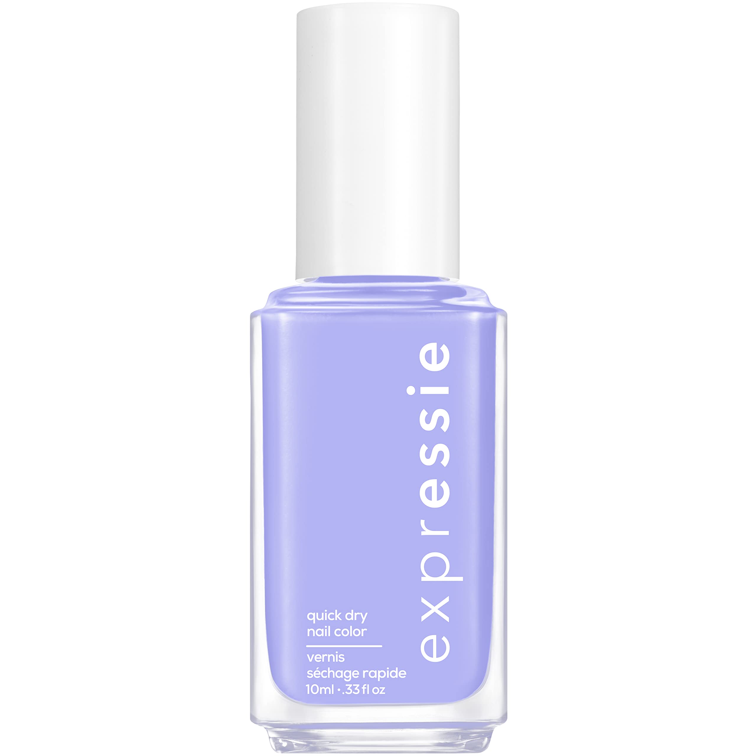 Essie Expressie Sk8 con Destiny, tono lila brillante para uñas, look rápido