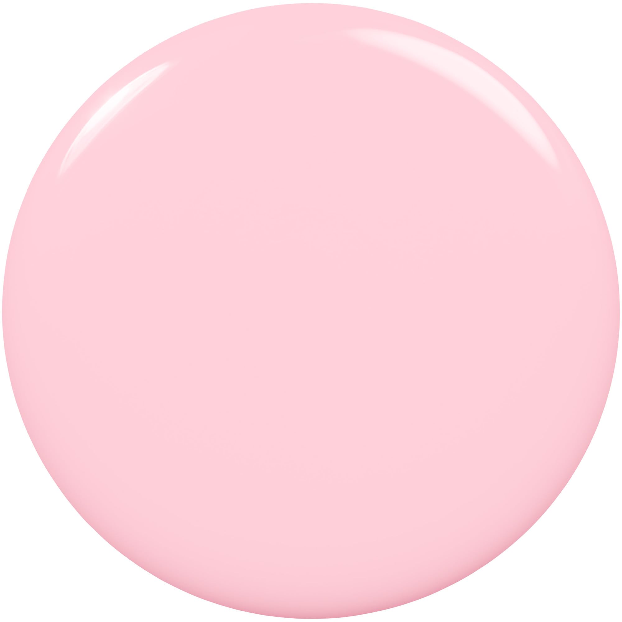 Esmalte essie Fiji ofrece brillo deslumbrante y tono rosa pastel.