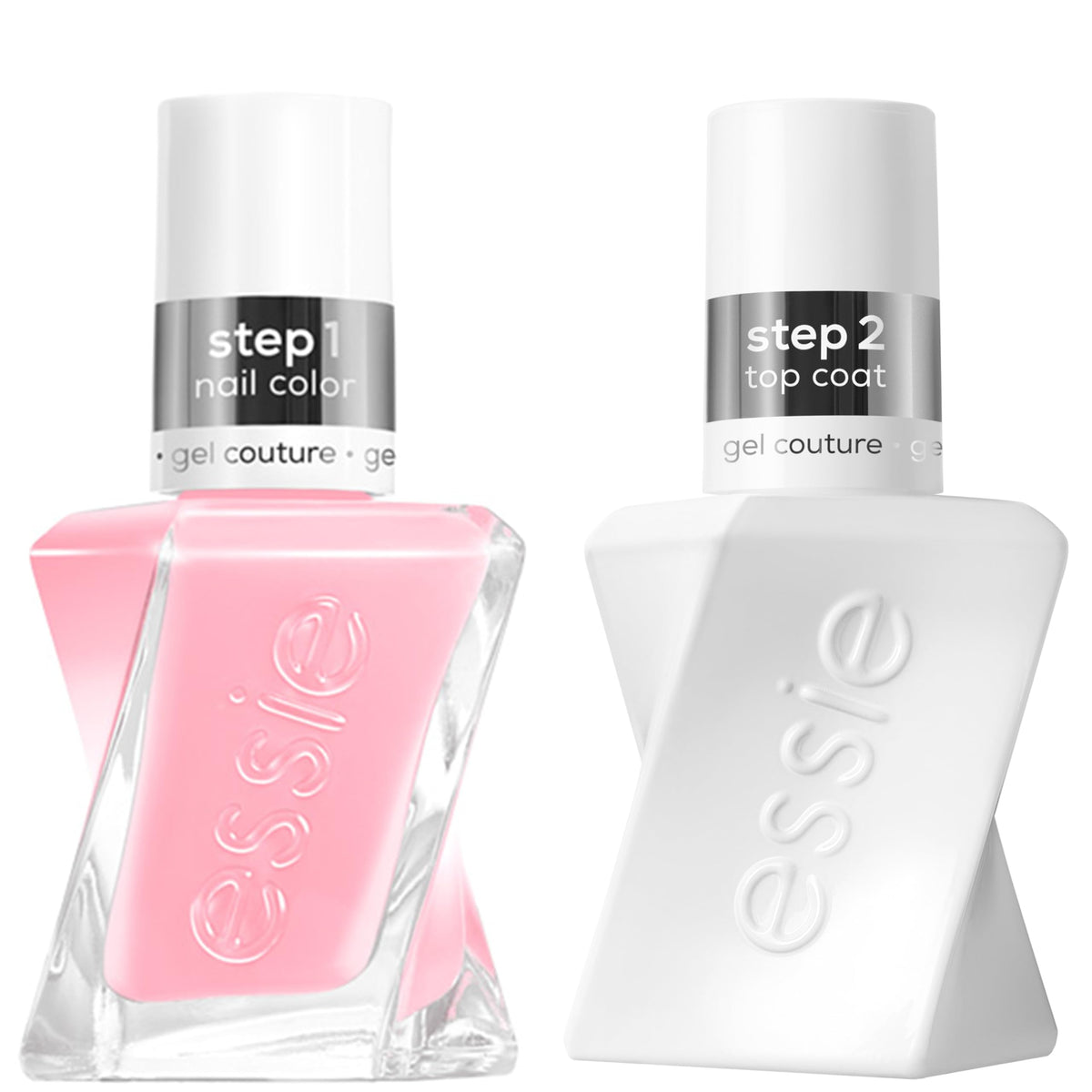 essie gel couture: botella rosado-palo con tono suave y duradero