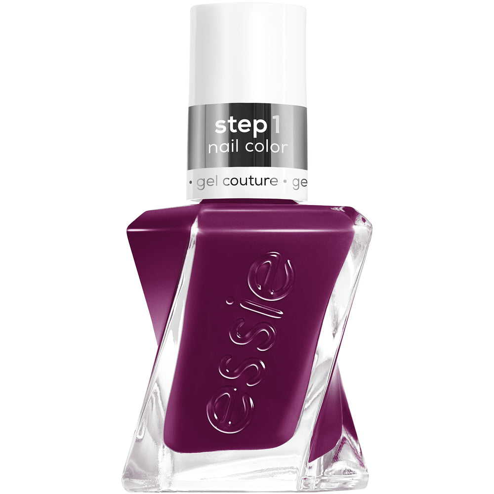 Esmalte essie Gel Couture morado vibrante con acabado brillante.