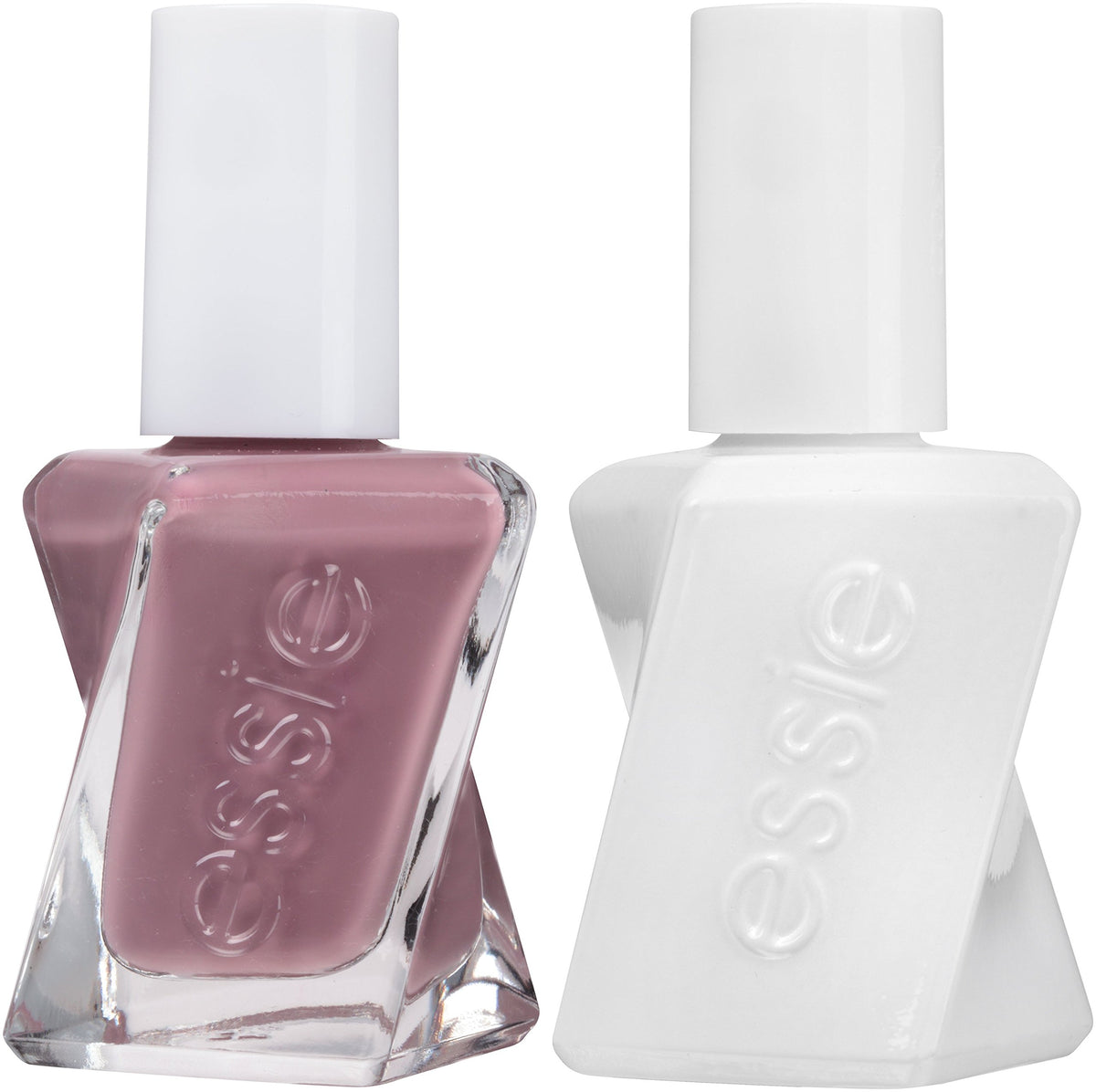 essie Gel Couture, botella en tono taupe suave, ideal para un look elegante diario.
