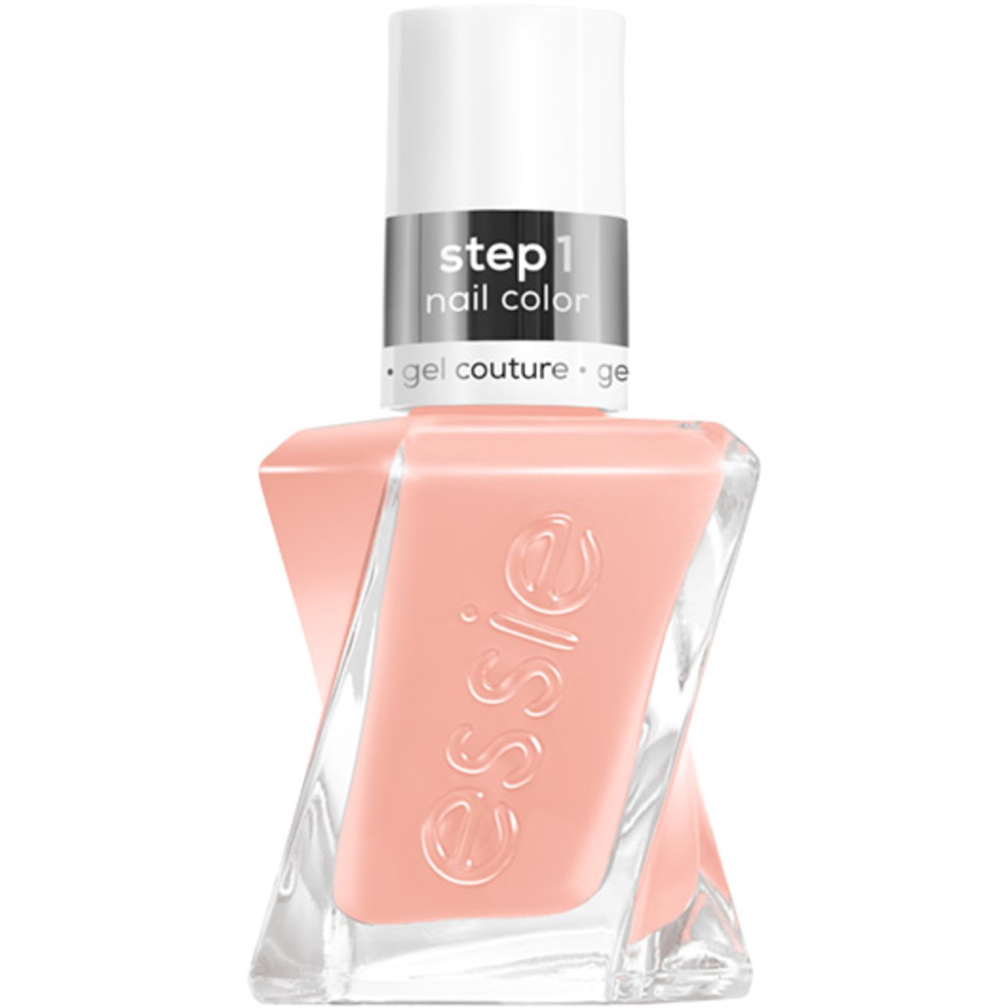 essie Gel Couture tono nude sutil en botella, look natural