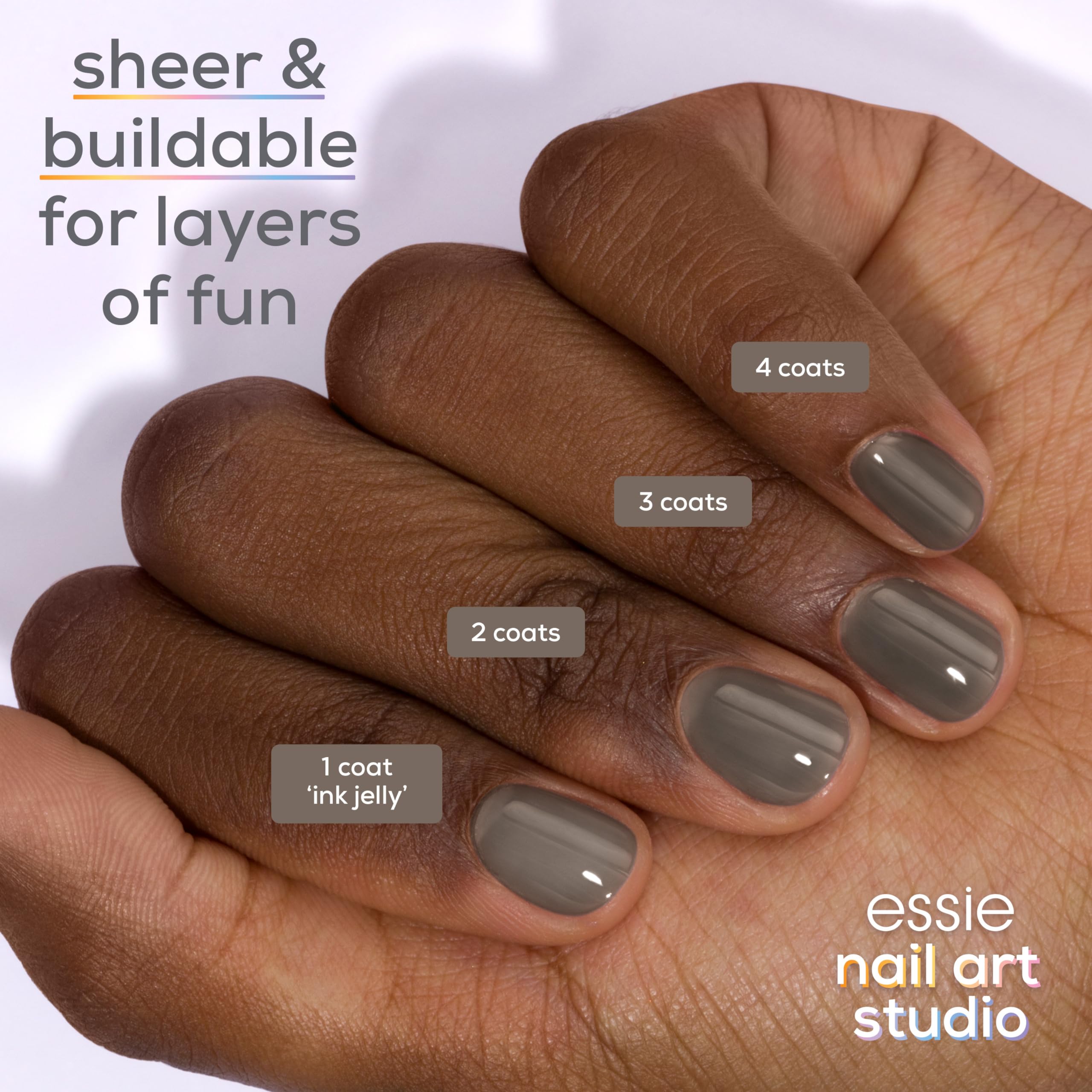 brocha de deslizamiento suave de essie para acabado uniforme