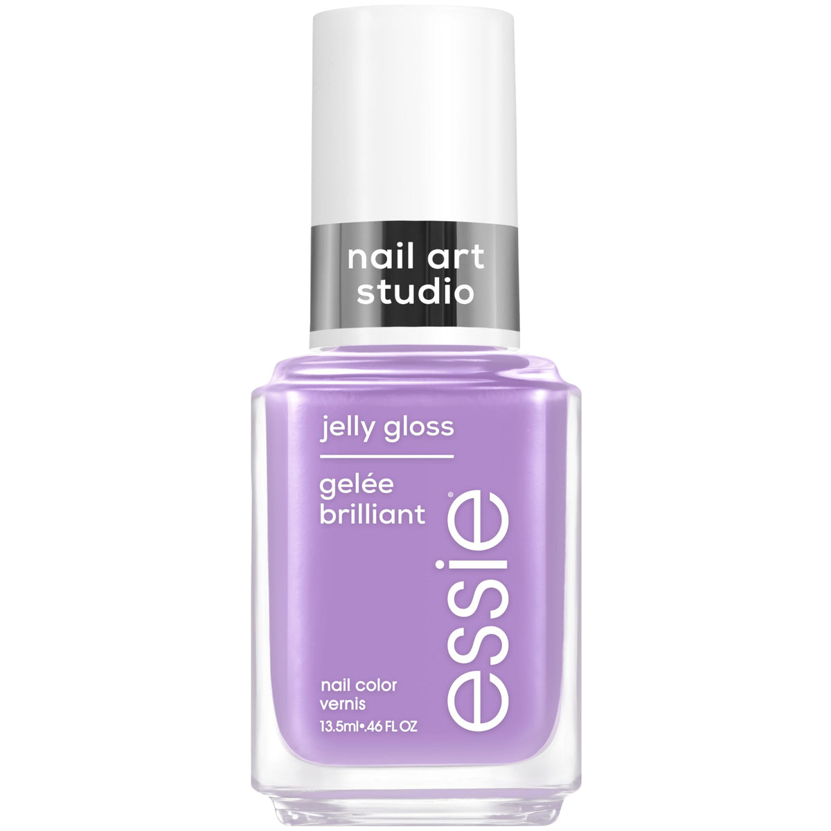 essie Jelly Gloss Orchid Botella: tono translúcido para capas ligeras y suaves.