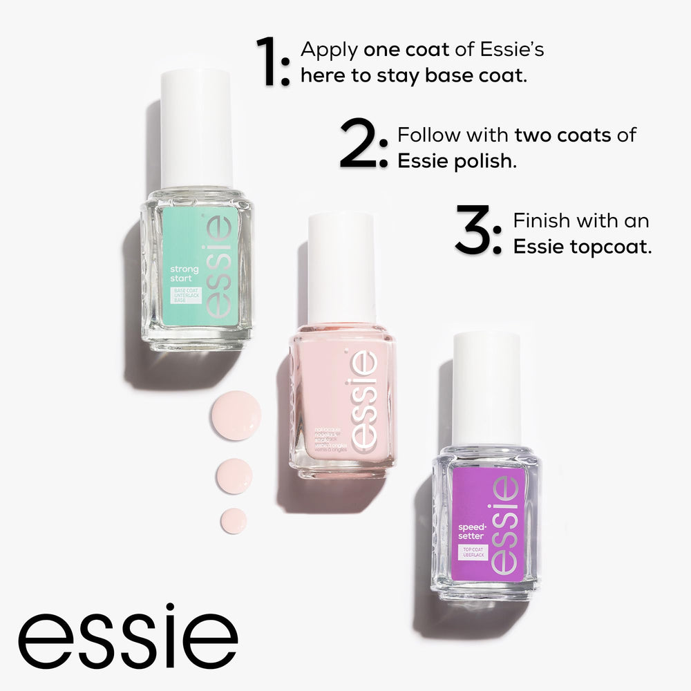 Essie Ballet: remoción fácil con quitaesmalte estándar