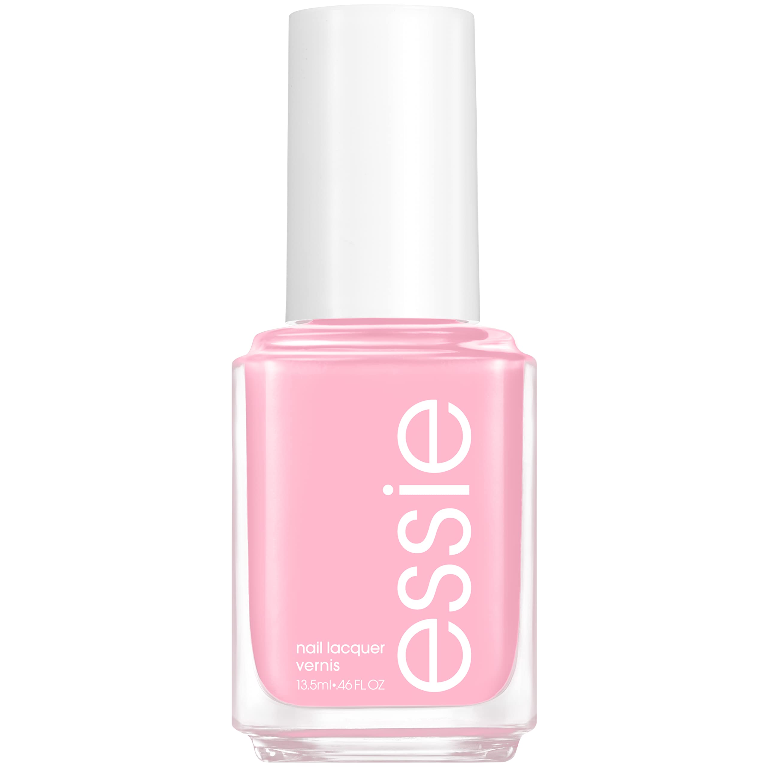 Laca de uñas Essie en rosa pastel, botella elegante para colección.