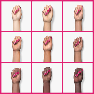 essie magenta pink creamy finish provides rich coverage with glossy look
