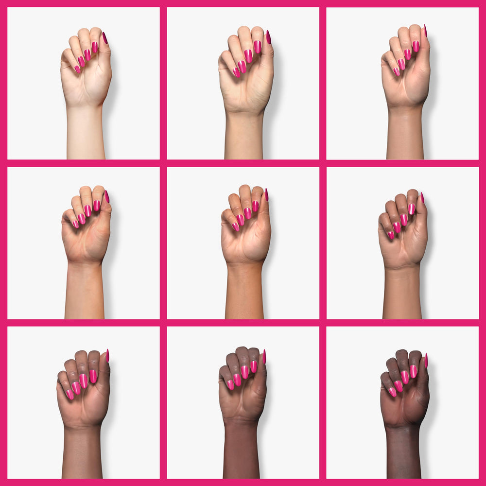 essie magenta pink creamy finish provides rich coverage with glossy look